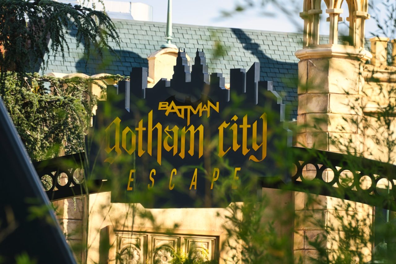 Logo von der Achterbahn Batman Gotham City Escape im Parque Warner Madrid